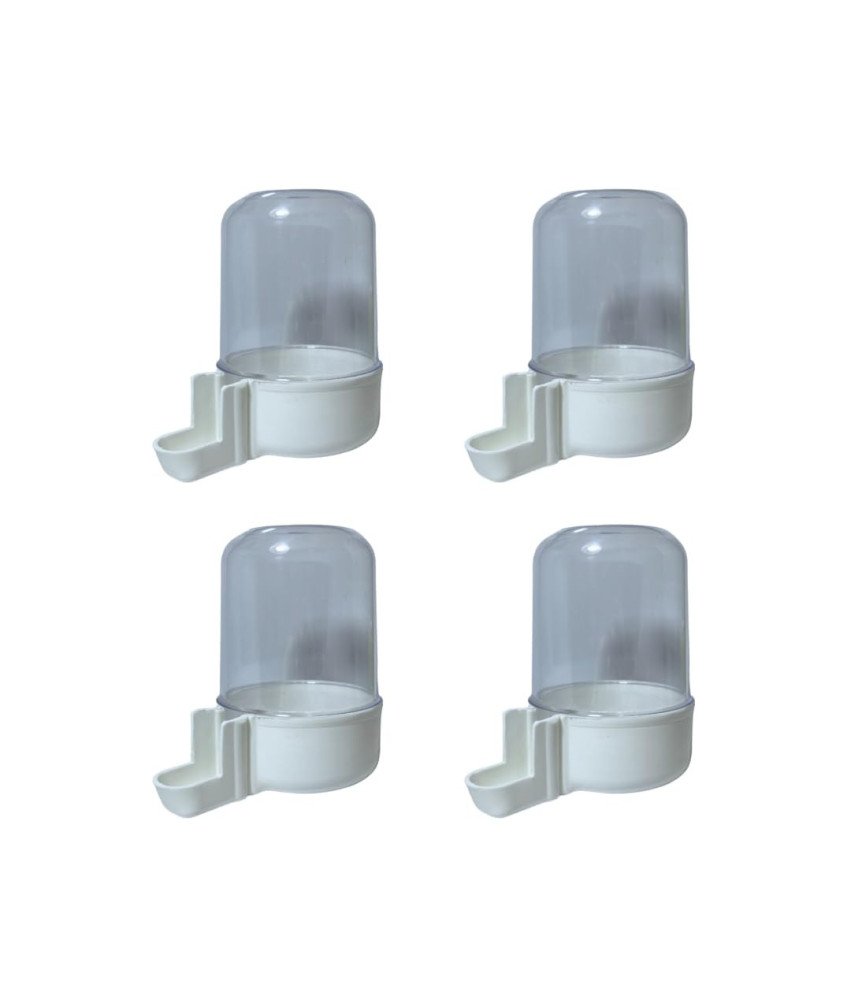 Automatyczny Dozownik Poidełko dla Ptaków Biały 300 ml 4 szt