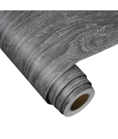 Tapeta Okleina Ścienna Samoprzylepna PCV do Mebli Szare Drewno 40 cm x 6 m