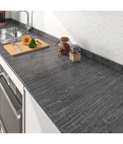 Tapeta Okleina Ścienna Samoprzylepna PCV do Mebli Szare Drewno 40 cm x 6 m