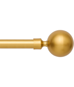 Karnisz Drążek Pojedynczy Regulowany Rozkładany 76-200 cm Metalowy Złoty