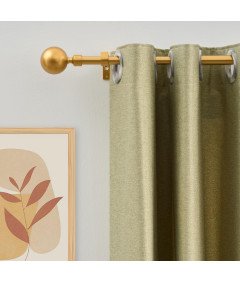 Karnisz Drążek Pojedynczy Regulowany Rozkładany 76-200 cm Metalowy Złoty