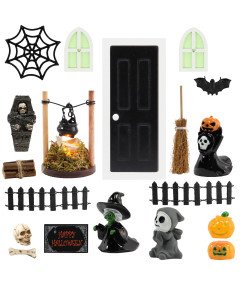 Akcesoria Dekoracje Halloween Miniaturowe Figurki Szkielet Zestaw 24 szt