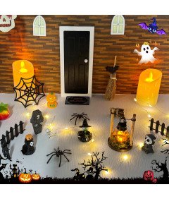 Akcesoria Dekoracje Halloween Miniaturowe Figurki Szkielet Zestaw 24 szt