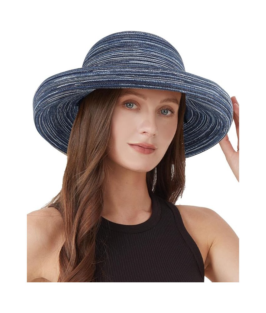 Zylioo Kapelusz Przeciwsłoneczny dla Kobiet Podróżny Plażowy Niebieski 62cm