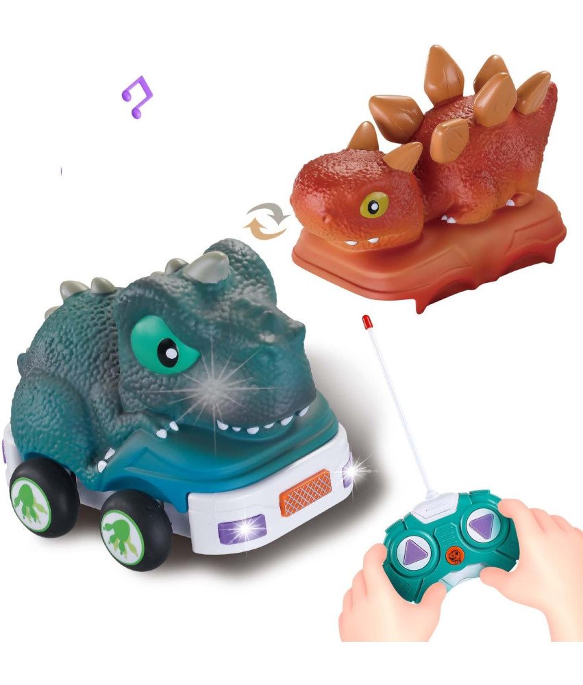 KOESMG Samochód Zdalnie Sterowany Auto Dinozaur Zabawka Prezent Dla Dzieci