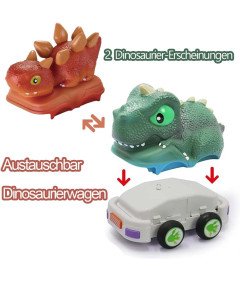 KOESMG Samochód Zdalnie Sterowany Auto Dinozaur Zabawka Prezent Dla Dzieci