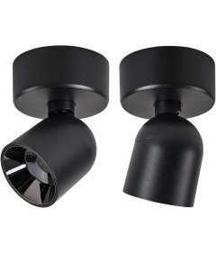 Reflektor Sufitowy LED Obrotowy Lampa Sufitowa Kinkiet Oświetlenie Czarny