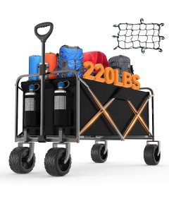 Wózek Transportowy Plażowy Ogrodowy Turystyczny Kempingowy Składany 120 KG