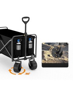 Wózek Transportowy Plażowy Ogrodowy Turystyczny Kempingowy Składany 120 KG