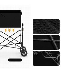 Wózek Transportowy Plażowy Ogrodowy Turystyczny Kempingowy Składany 120 KG