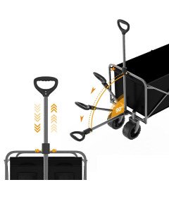 Wózek Transportowy Plażowy Ogrodowy Turystyczny Kempingowy Składany 120 KG