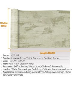 Samoprzylepna Tapeta O Wyglądzie Betonu Szara Ścienna Folia 60x900 cm