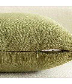 Zestaw 2 Poszewek na Poduszki 60x60cm Oliwkowo Zielona Tkanina