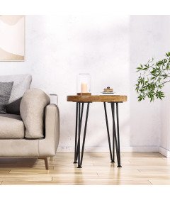 Nogi Stołowe Nóżki od Stołu Metalowe z Ochraniaczami Podłogi 51 cm 4 Sztuki