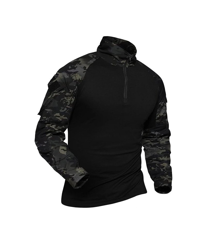 Bluza Taktyczna Męska Wojskowa Odzież Ochronna Airsoft Paintball Czarna S