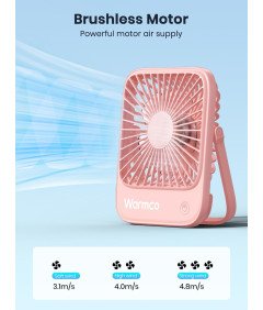 Zestaw 2 Wentylatorów Biurkowych USB-C Cicha Praca 3 Prędkości