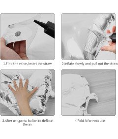 Zestaw Dekoracji Urodzinowych Niebiesko Srebrny Komplet na Przyjęcie