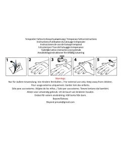 Zestaw 6 Arkuszy Tymczasowych Tatuaży Ważki i Motyle