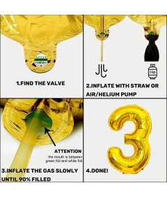 Zestaw Dekoracji Urodzinowych z Koparką Balony Budowlane 3 Urodziny Chłopca