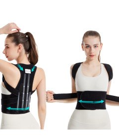 PAHOM Korektor Pleców Pas Podtrzymujący Postawę Unisex Oddychający M