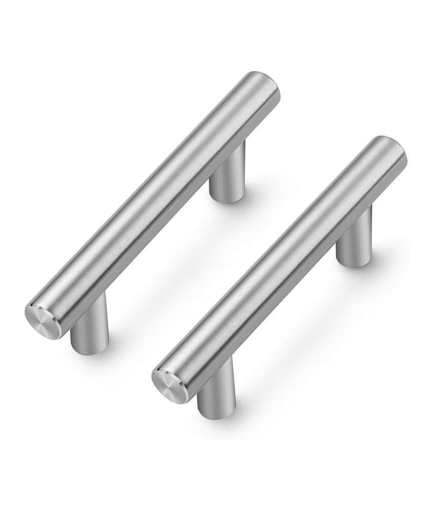 Gałki Meblowe Srebrne Uchwyty Kuchenne Stal Nierdzewna 15 Sztuk