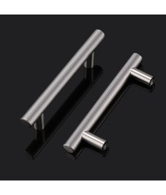 Uchwyty Meblowe Stal Nierdzewna Satynowy Nikiel Szuflady Szafki 6 Sztuk