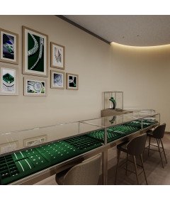 Organizer na Biżuterię Tacka 24 Przegródki Ekspozytor Ciemnozielony