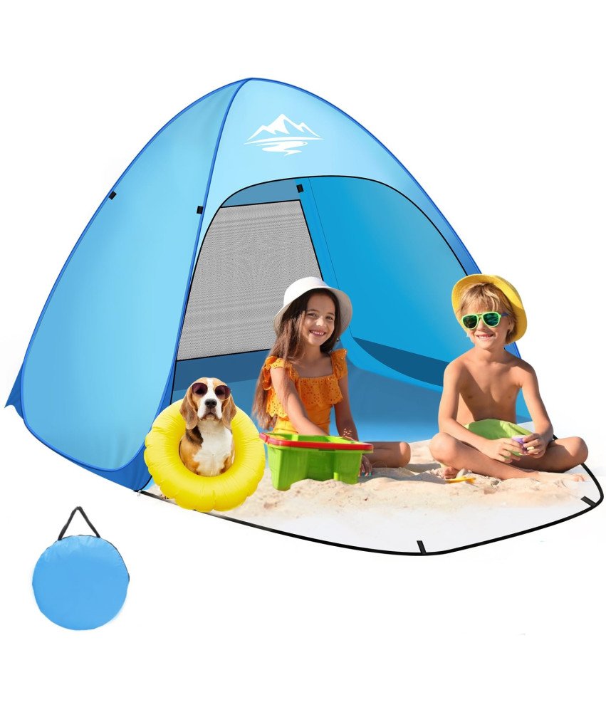 Namiot Plażowy Pop Up 3 Osobowy Rozkładany Automatycznie Ochrona UV UPF 50+