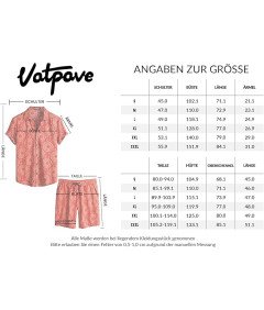 VATPAVE Męski Zestaw Hawajski Koszula i Szorty Letnie Zielone Rozmiar XXL