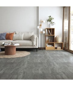 Samoprzylepne Naklejki na Płytki Podłogowe PVC Szare12 sztuk 30x30cm