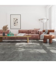 Samoprzylepne Naklejki na Płytki Podłogowe PVC Szare12 sztuk 30x30cm