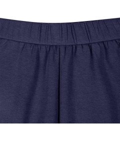 Damska Bawełniana Spódnica Midi Elegancka Rozkloszowana Granatowa XL