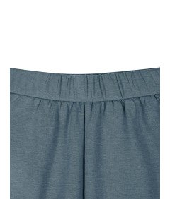 Damska Bawełniana Spódnica Midi Elegancka Rozkloszowana Niebieska L