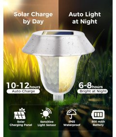 Lampy Solarne do Basenu 4 szt RGB i Ciepła Biel Automatyczne Oświetlenie