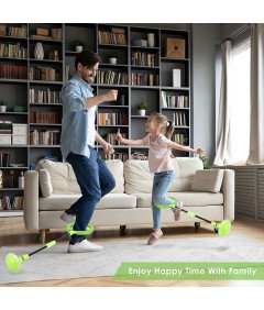 Hula Hop Skakanka na Nogę dla Dzieci z Diodami LED Regulowana Zabawa 2 szt.