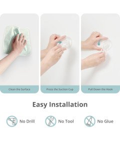 Przezroczyste Haczyki z Przyssawką Bez Wiercenia do Ścian Okien 6 Sztuk