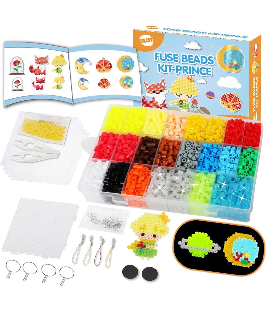 Zestaw Koralików do Prasowania Świecące w Ciemności Kreatywne dla Dzieci