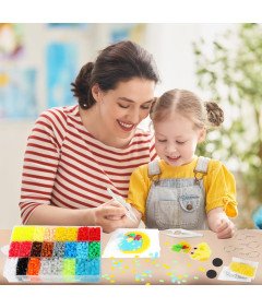 Zestaw Koralików do Prasowania Świecące w Ciemności Kreatywne dla Dzieci