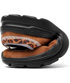 Klapki Damskie Męskie Ciepłe Antypoślizgowe Buty Domowe Panterka 45 EU