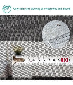 Moskitiera Magnetyczna Drzwi Balkonowe 80x215 cm Automatyczne Zamykanie