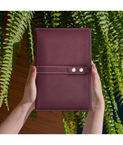 Notatnik A5 Skórzany 192 Stron Twarda Oprawa Podwójne Zapięcie