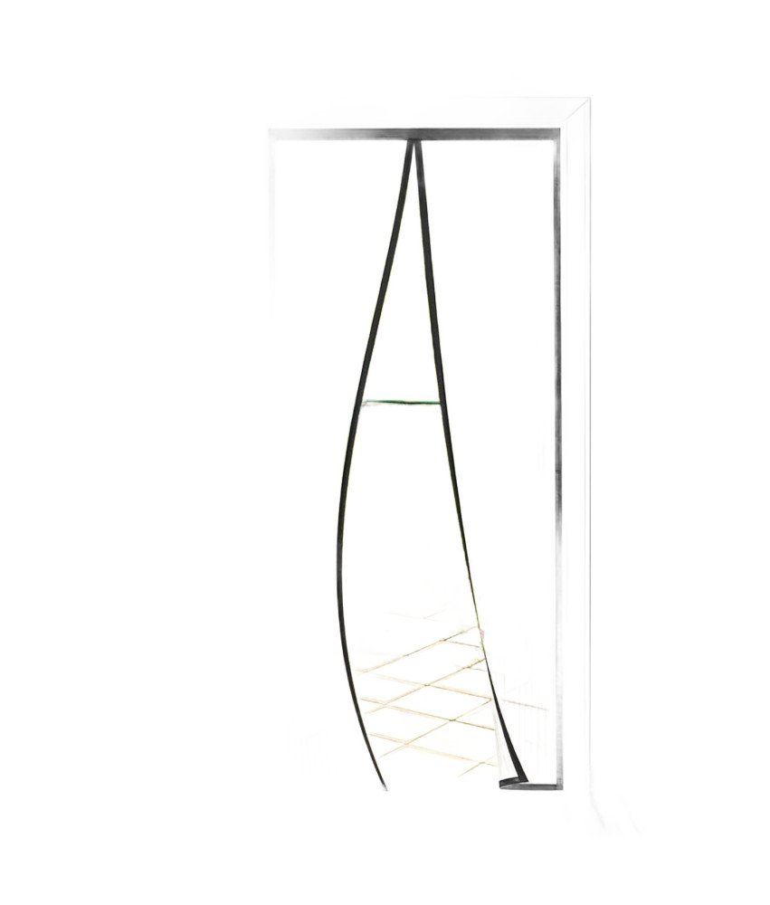 Moskitiera Magnetyczna na Drzwi Balkonowe 80 x 205 cm Czarna z Magnesami