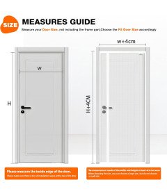 Moskitiera Magnetyczna na Drzwi Balkonowe 110 x 240 cm Biała Łatwy Montaż