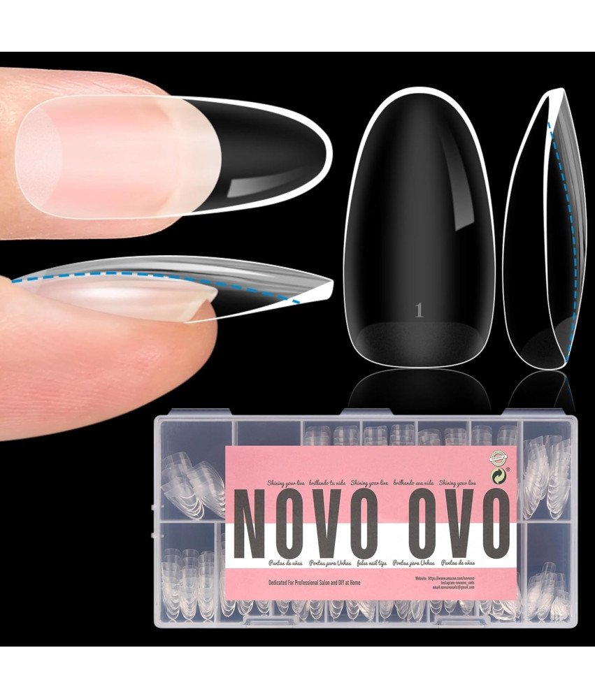 Tipsy Żelowe Owalne Średnie Krycie 14 Rozmiarów Manicure Pedicure 336 Sztuk