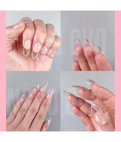 Tipsy Żelowe Owalne Średnie Krycie 14 Rozmiarów Manicure Pedicure 336 Sztuk