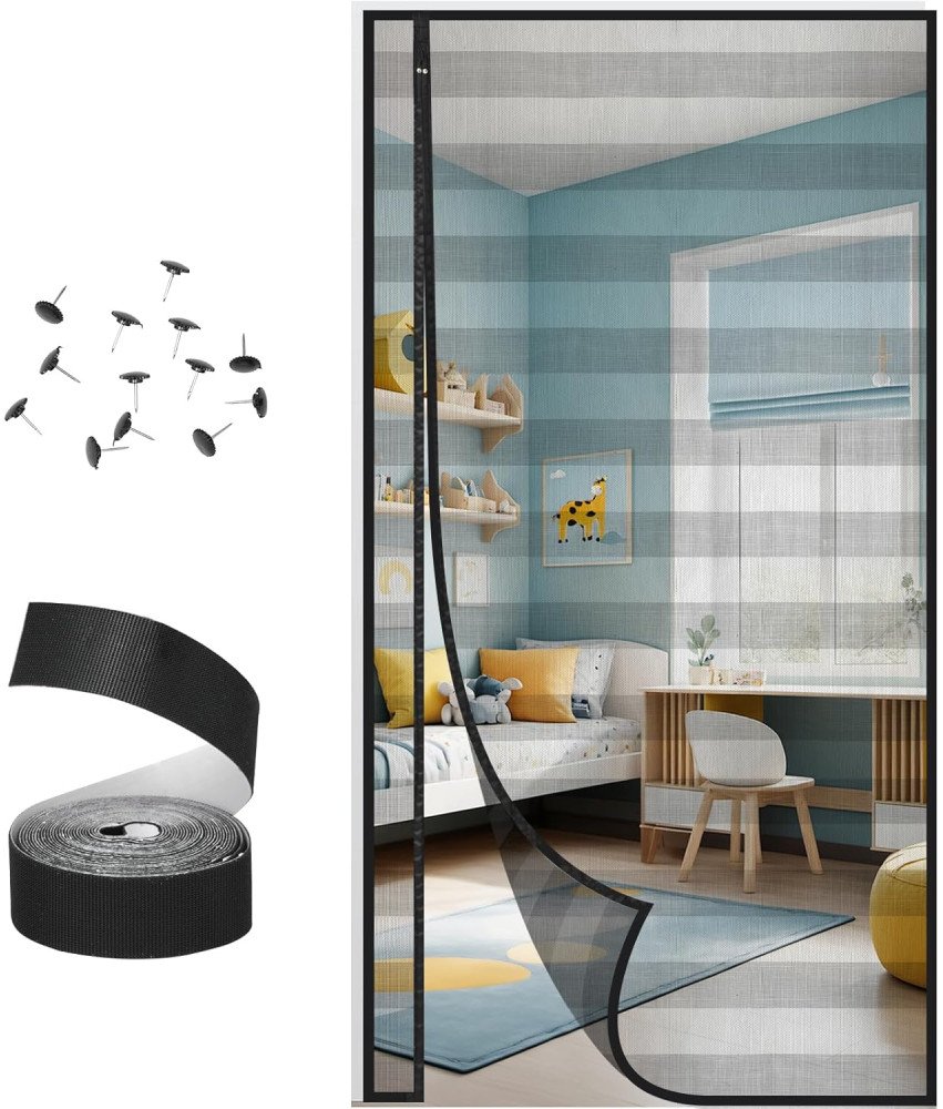 Magnetyczna Moskitiera do Drzwi Balkonowych 90x210 cm Bez Wiercenia