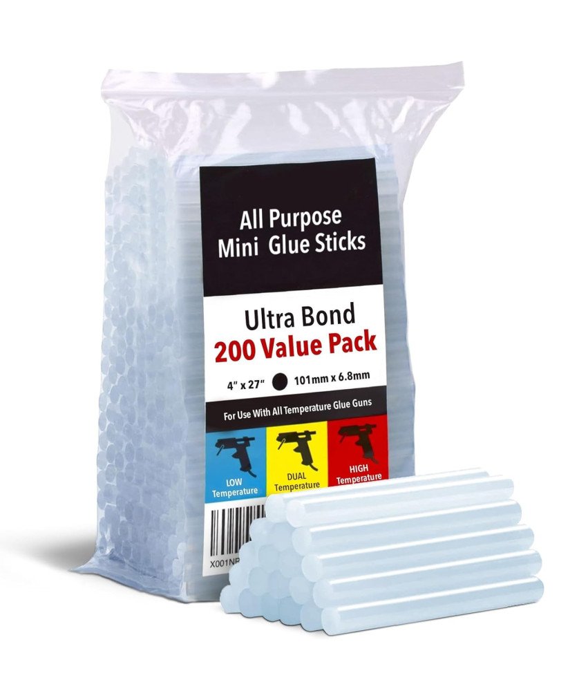 Klej Do Pistoletu Na Gorąco Wkłady Klejowe Bezbarwne 0,8KG 7x100mm 200 szt