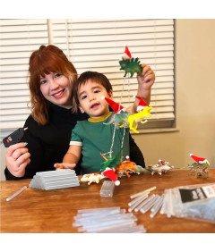 Klej Do Pistoletu Na Gorąco Wkłady Klejowe Bezbarwne 0,8KG 7x100mm 200 szt