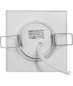 Lex Collective LED reflektorji 230 V beli 3 kosi 8 x 8 cm