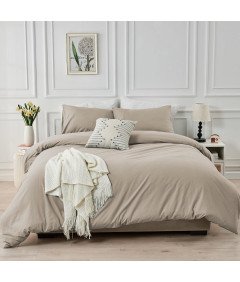 Zestaw Pościeli Bawełnianej 135x200 i Poszewką na Poduszkę 80 x 80 cm